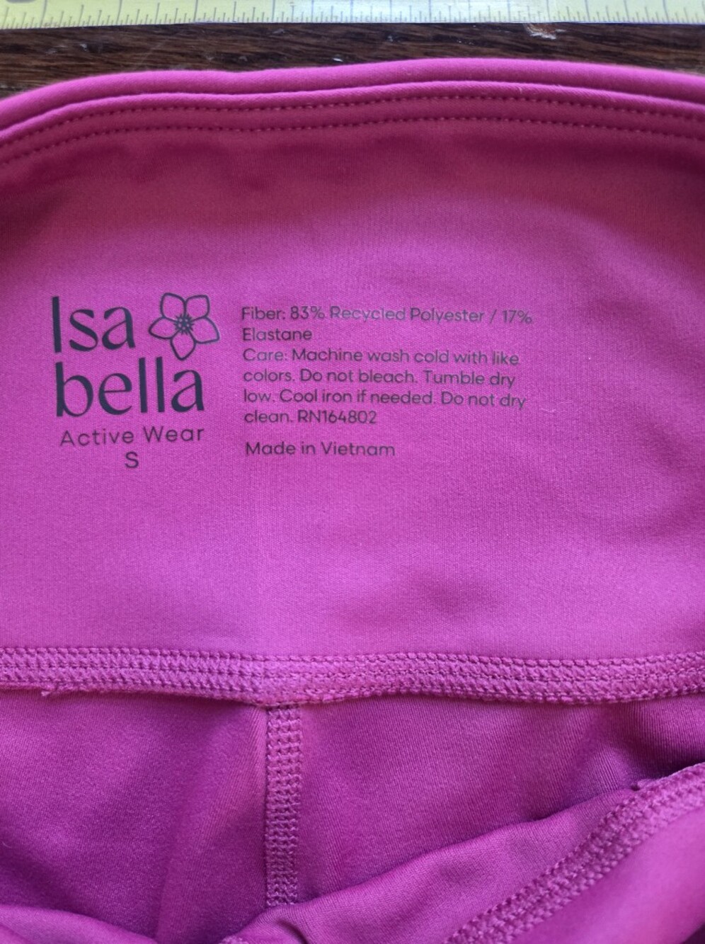 Isabella Activewear Set Fuchsia Zip-Front Ruffle Back Peplum Jacket NWT - Picture 13 of 14